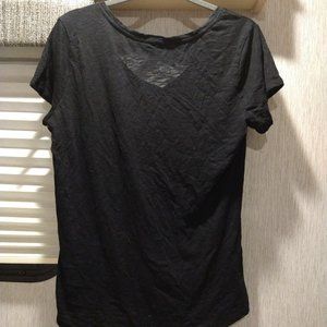 ATHLETA Black V-Neck Women’s Short sleeve tee